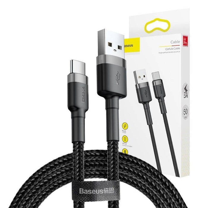 Baseus Cafule cable USB-C 3A 1m (Gray + Black) - USB to USB-C<<<USB cables<<<GSM Accessories<<<InnproXML&&&Cell phone