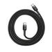 Baseus Cafule Cable USB-C PD 2.0 QC 3.0 60W 1m (Black + Gray) - USB-C to USB-C<<<USB cables<<<GSM