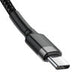 Baseus Cafule Cable USB-C PD 2.0 QC 3.0 60W 1m (Black + Gray) - USB-C to USB-C<<<USB cables<<<GSM