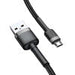 Baseus Cafule Cable USB For Micro 2A 3m Gray + Black - USB to Micro USB<<<USB cables<<<GSM