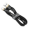 Baseus Cafule Cable USB Lightning 1.5 A 2m (Gold + Black) - USB to Lightning<<<USB cables<<<GSM