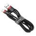 Baseus Cafule Cable USB Lightning 2A 3m (Black + Red) - USB to Lightning<<<USB cables<<<GSM