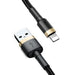 Baseus Cafule Cable USB Lightning 2A 3m (Gold + Black) - USB to Lightning<<<USB cables<<<GSM