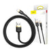 Baseus Cafule Cable USB Lightning 2A 3m (Gold + Black) - USB to Lightning<<<USB cables<<<GSM