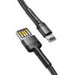 Baseus Cafule Double-sided USB Lightning Cable 1.5A 2m (Gray + Black) - USB to Lightning<<<USB cables<<<GSM