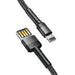 Baseus Cafule Double-sided USB Lightning Cable 1.5A 2m (Gray + Black) - USB to Lightning<<<USB cables<<<GSM