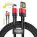 Baseus Cafule Double-sided USB Lightning Cable 2,4A 1m (Black + Red) - USB to Lightning<<<USB cables<<<GSM