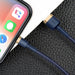Baseus Cafule Lightning cable 2.4A 1m (Gold + Dark blue) - USB to Lightning<<<USB cables<<<GSM