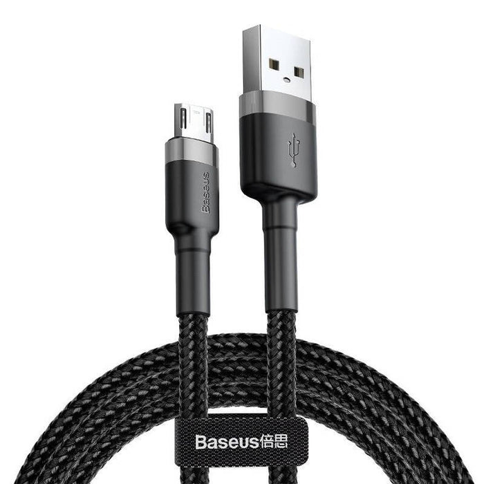 Baseus Cafule Micro USB cable 1.5A 2m (Gray + Black) - USB to Micro USB<<<USB cables<<<GSM