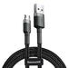 Baseus Cafule Micro USB cable 1.5A 2m (Gray + Black) - USB to Micro USB<<<USB cables<<<GSM