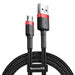 Baseus Cafule Micro USB cable 1.5A 2m (Red + Black) - USB to Micro USB<<<USB cables<<<GSM