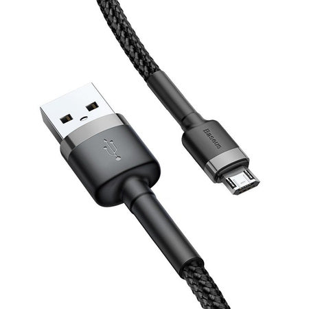 Baseus Cafule Micro USB cable 2.4A 0,5m (gray + black) - USB to Micro USB<<<USB cables<<<GSM