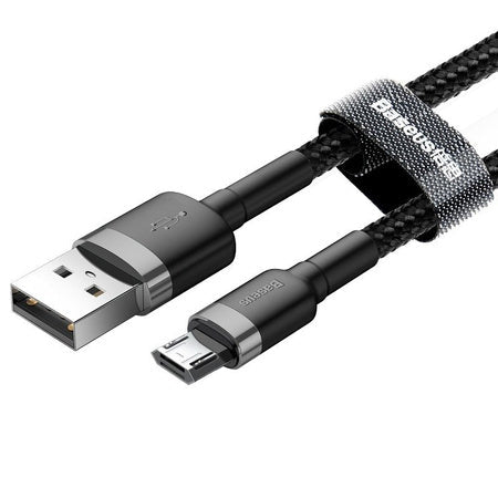 Baseus Cafule Micro USB cable 2.4A 0,5m (gray + black) - USB to Micro USB<<<USB cables<<<GSM