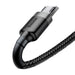 Baseus Cafule Micro USB cable 2.4A 0,5m (gray + black) - USB to Micro USB<<<USB cables<<<GSM