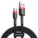 Baseus Cafule Micro USB cable 2.4A 1m (Red+ Black) - USB to Micro USB<<<USB cables<<<GSM Accessories<<<InnproXML&&&Cell