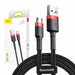 Baseus Cafule Micro USB cable 2.4A 1m (Red+ Black) - USB to Micro USB<<<USB cables<<<GSM Accessories<<<InnproXML&&&Cell