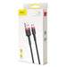 Baseus Cafule Micro USB Cable 2A 3m (Black + Red) - USB to Micro USB<<<USB cables<<<GSM Accessories<<<InnproXML&&&Cell