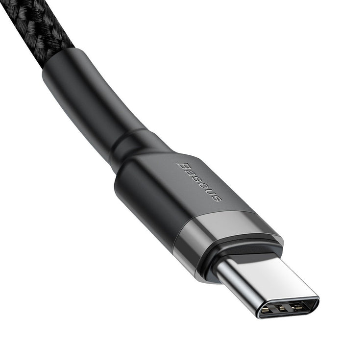 Baseus Cafule PD2.0 60W flash charging USB For Type-C cable (20V 3A) 2m Gray + Black - USB-C to USB-C<<<USB