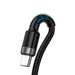 Baseus Cafule USB-C Cable Huawei SuperCharge QC 3.0 5A 1m (Black + Gray) - USB to USB-C<<<USB cables<<<GSM