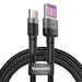 Baseus Cafule USB-C Cable Huawei SuperCharge QC 3.0 5A 1m (Black + Gray) - USB to USB-C<<<USB cables<<<GSM