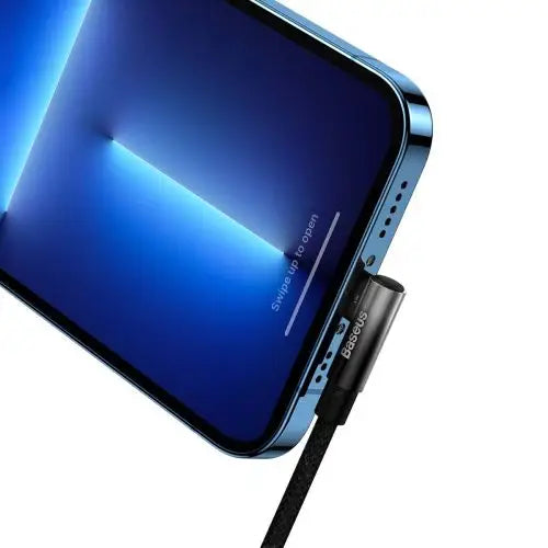 Baseus CAVP000201 angled Lightning - USB-C cable 20W 480Mb/s 1m - black - Type-C