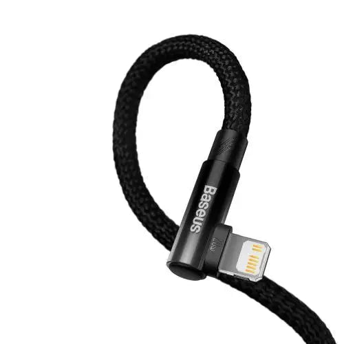 Baseus CAVP000201 angled Lightning - USB-C cable 20W 480Mb/s 1m - black - Type-C