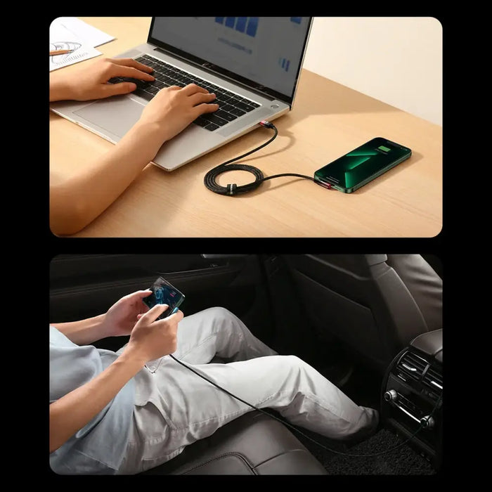 Baseus CAVP000220 angled Lightning - USB-C PD cable 20W 480Mb/s 1m - red - Cell phone cables<<<HurtelXML