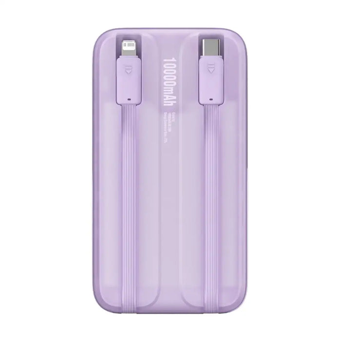 Baseus Comet Series powerbank with display 10000mAh 22.5W - purple + USB-A / USB-C cable - Powerbanks<<<HurtelXML
