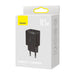 Baseus Compact Quick Charger 2x USB 10.5W (black) - mains chargers<<<Chargers<<<GSM Accessories<<<InnproXML&&&Cell