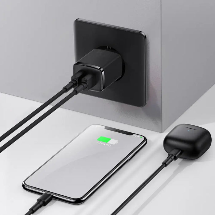 Baseus Compact Quick Charger 2x USB 10.5W (black) - mains chargers<<<Chargers<<<GSM Accessories<<<InnproXML&&&Cell