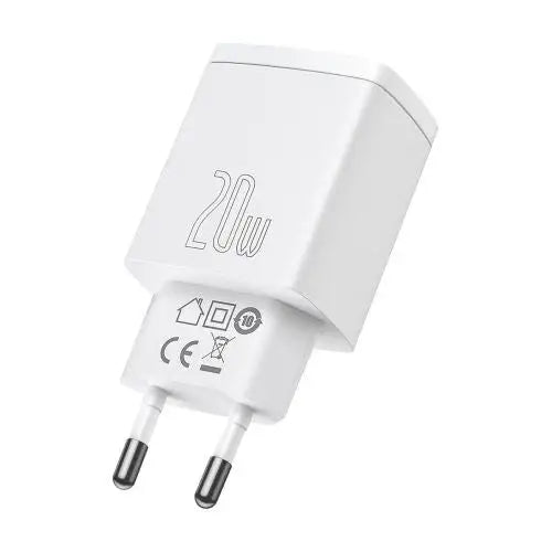Baseus Compact Quick Charger USB USB-C 20W (white) - Car charger<<<Основна<<<DunaXML&&&Car