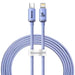 Baseus Crystal cable USB-C to Lightning 20W PD 2m (violet) - USB-C to Lightning<<<USB cables<<<GSM