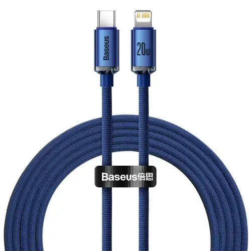 Baseus Crystal Shine cable USB-C to Lightning 20W PD 2m (blue) - Lightning
