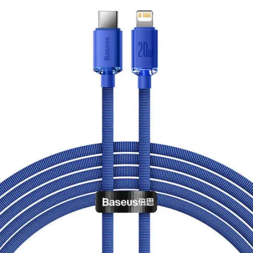 Baseus Crystal Shine cable USB-C to Lightning 20W PD 2m (blue) - USB-C to Lightning<<<USB cables<<<GSM