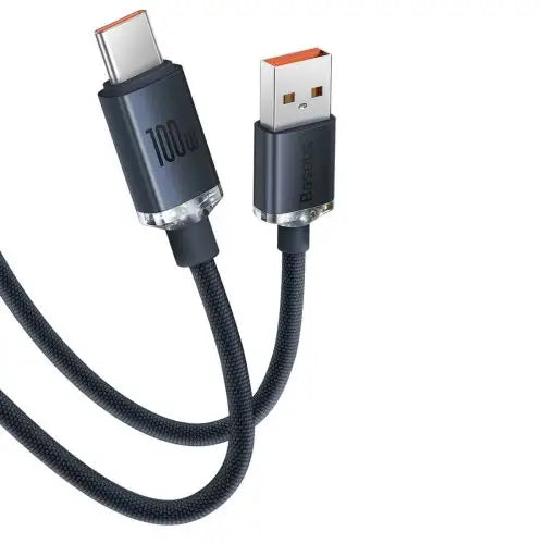 Baseus Crystal Shine cable USB to USB-C 100W 2m (black) - Type-C cable<<<Accessories<<<Основна<<<DunaXML&&&USB
