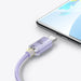 Baseus Crystal Shine cable USB to USB-C 100W 2m (purple) - USB to USB-C<<<USB cables<<<GSM