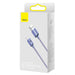 Baseus Crystal Shine cable USB to USB-C 100W 2m (purple) - USB to USB-C<<<USB cables<<<GSM