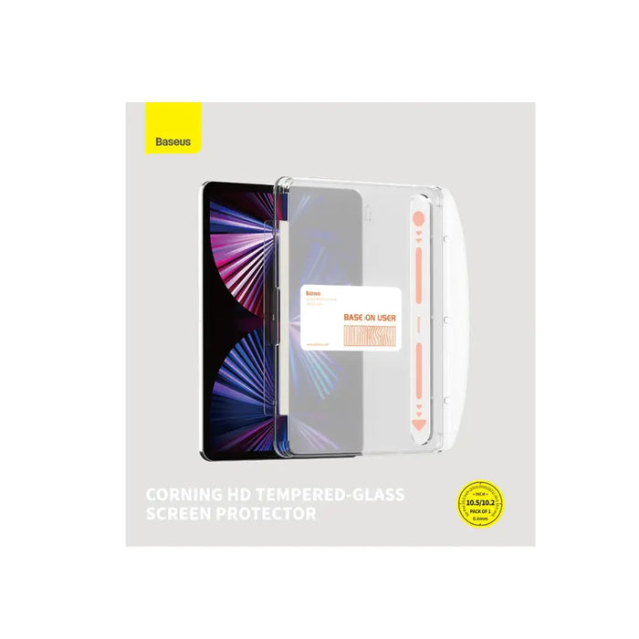Baseus Crystal tempered glass for iPad 10.2’’ (2019/2020/2021) / iPad Air 3 10.5’’ + mounting kit - transparent - Cell