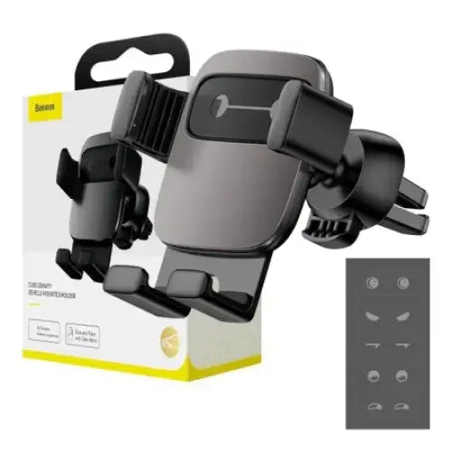 Baseus Cube Gravitational car holder on ventilation grid (Black) - Phone holders<<<Car accessories<<<InnproXML&&&Cell