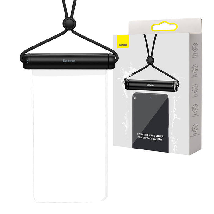 Baseus Cylinder Slide-cover waterproof smartphone bag (black) - Waterproof cases<<<Cases<<<GSM