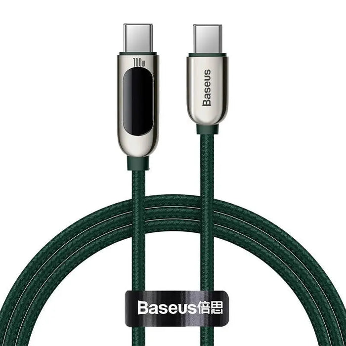 Baseus Display Cable USB-C to USB-C 100W 1m (green) - USB-C to USB-C<<<USB cables<<<GSM Accessories<<<InnproXML&&&Cell