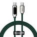 Baseus Display Cable USB-C to USB-C 100W 1m (green) - USB-C to USB-C<<<USB cables<<<GSM Accessories<<<InnproXML&&&Cell