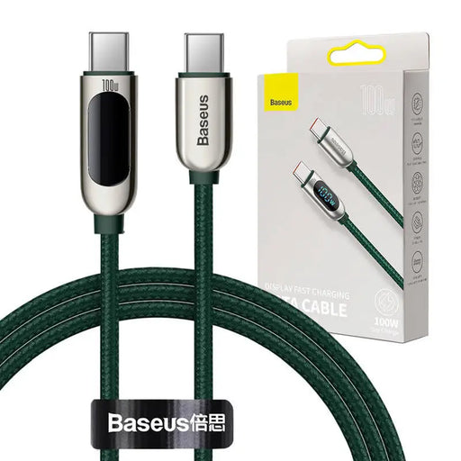 Baseus Display Cable USB-C to USB-C 100W 1m (green) - USB-C to USB-C<<<USB cables<<<GSM Accessories<<<InnproXML&&&Cell