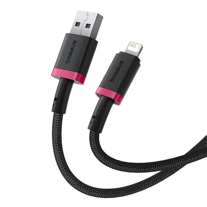 Baseus Dura Type A to IP 2.4A 2 m fast charging cable Black Red - USB cablesAKG-KAB<<<GSM accessoriesAKG<<<ActionPL