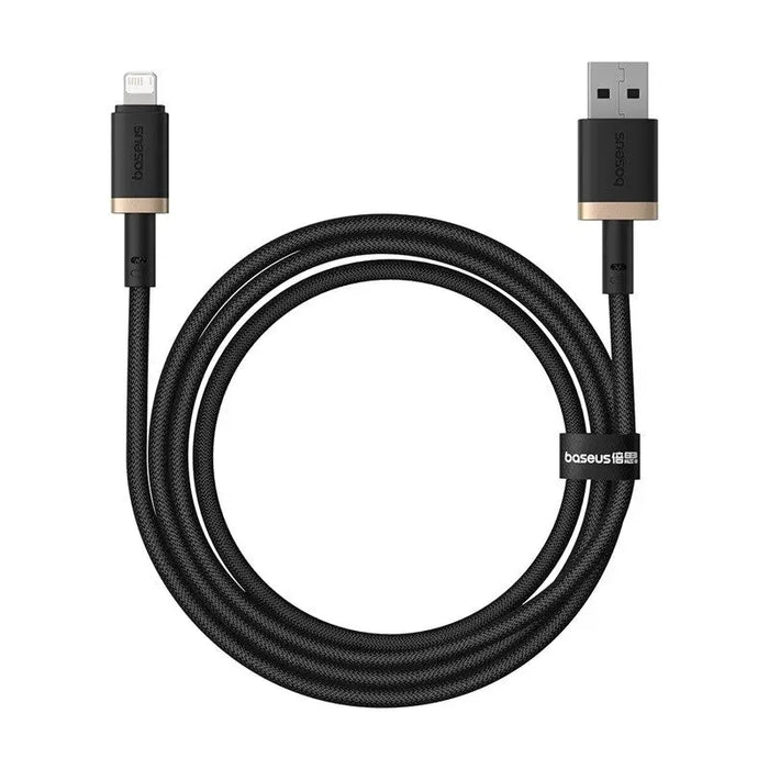 Baseus Dura Type A to IP 2.4A fast charging cable Black Gold - USB cablesAKG-KAB<<<GSM accessoriesAKG<<<ActionPL