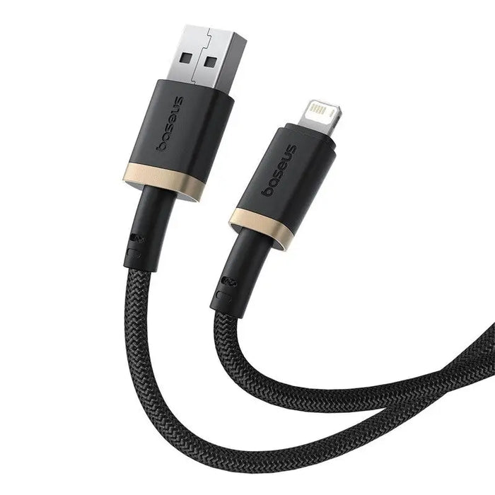 Baseus Dura Type A to IP 2.4A fast charging cable Black Gold - USB cablesAKG-KAB<<<GSM accessoriesAKG<<<ActionPL