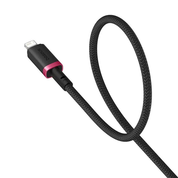 Baseus Dura Type A to IP 2.4A fast charging cable Black Red - USB cablesAKG-KAB<<<GSM accessoriesAKG<<<ActionPL