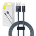 Baseus Dynamic Series cable USB to Lightning 2.4A 2m (gray) - USB to Lightning<<<USB cables<<<GSM