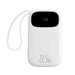 Baseus EnerFill FC31 20000mAh 22.5W Powerbank with Digital Display and 2 Built-in Cables (USB-C + Lightning) - White