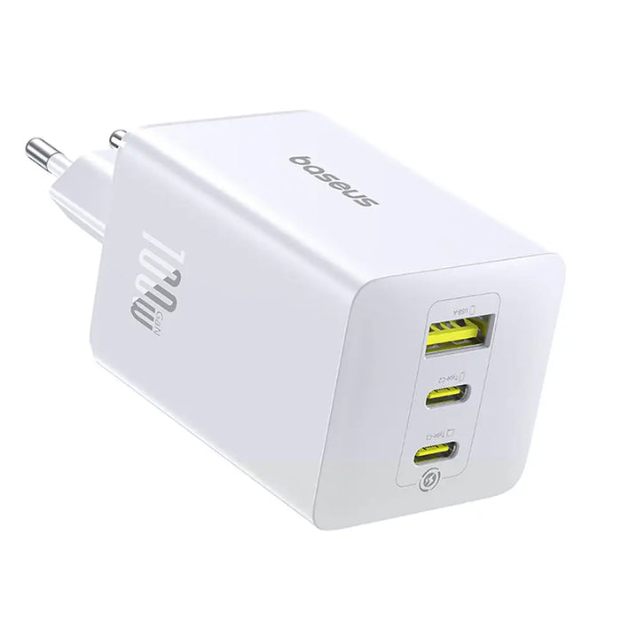 Baseus EnerFill FE11 2 x USB-C / USB-A 100W Wall Charger - White - Cell phone USB charger<<<HurtelXML